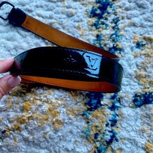 Authentic LV belt leather